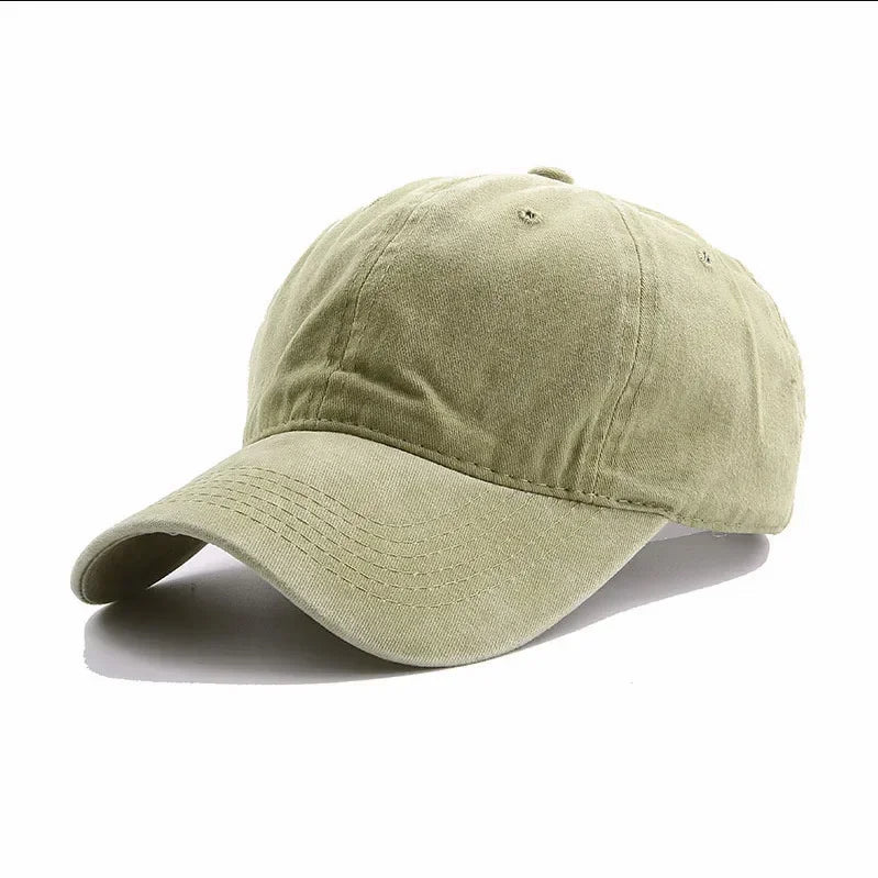 Custom DIY logo Dad Hat Vintage cotton baseball cap Unisex Sports Cap Adult washable Cowboy Trucker cap