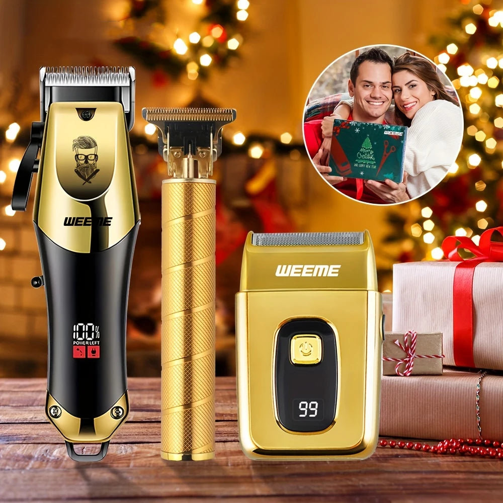 USB Rechargeable Barber T-Type Blade Trimmer and Reciprocator Razor