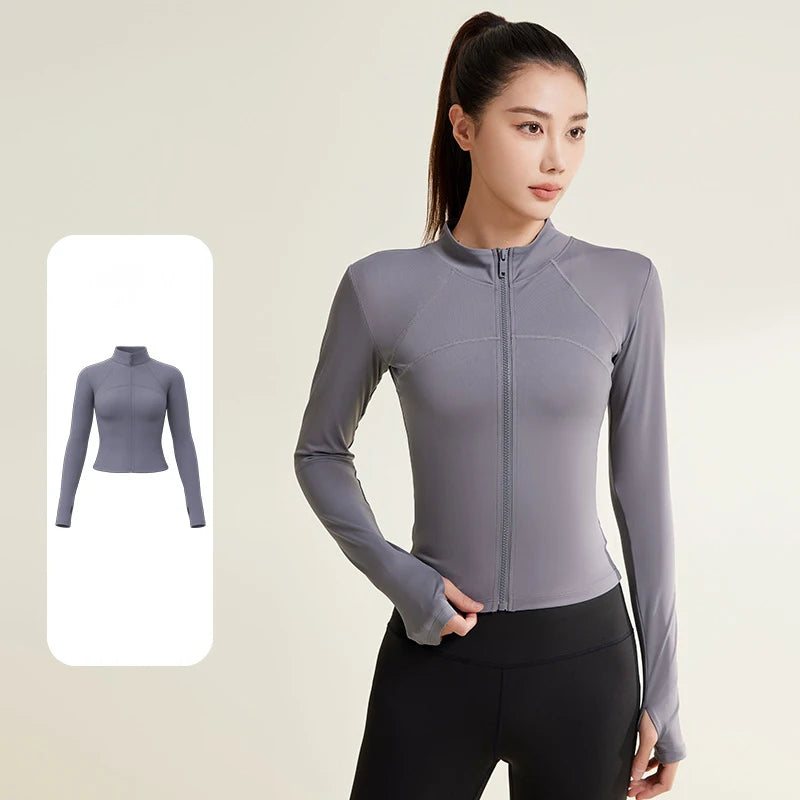 PINGNIAO Women's outdoor breathable sun protection clothing summer thin quick-drying sports jacket UV protection slim top