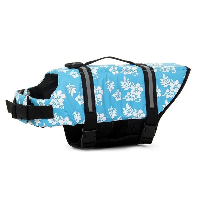 Dog Life Jacket Reflective Adjustable Summer Large Dogs Swimwear Safety Vest Surfing Sailboat Enhanced Buoyancy Pet Life Jacket