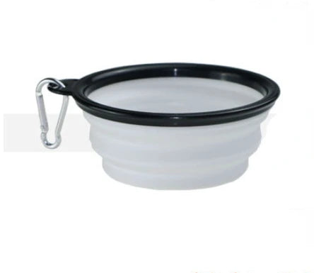 Pet Silicone Dog Food Water Bowl