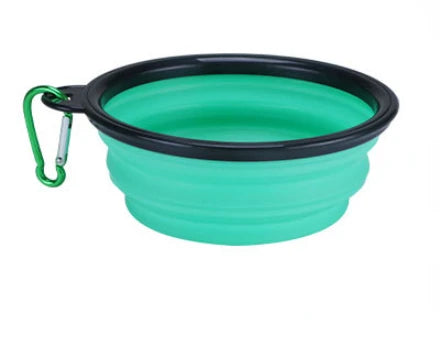 Pet Silicone Dog Food Water Bowl