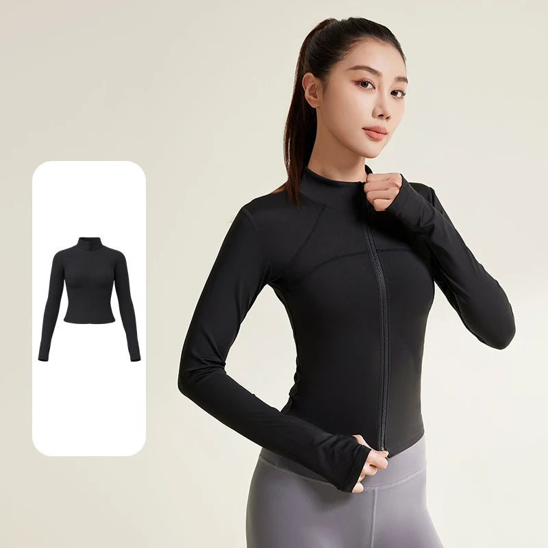 PINGNIAO Women's outdoor breathable sun protection clothing summer thin quick-drying sports jacket UV protection slim top