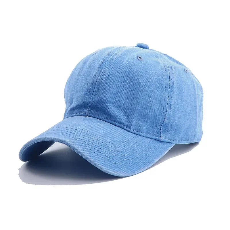 Custom DIY logo Dad Hat Vintage cotton baseball cap Unisex Sports Cap Adult washable Cowboy Trucker cap