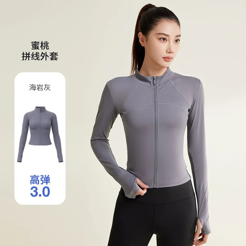 PINGNIAO Women's outdoor breathable sun protection clothing summer thin quick-drying sports jacket UV protection slim top