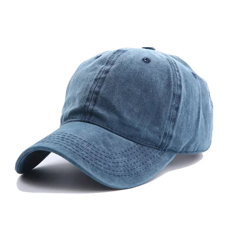 Custom DIY logo Dad Hat Vintage cotton baseball cap Unisex Sports Cap Adult washable Cowboy Trucker cap