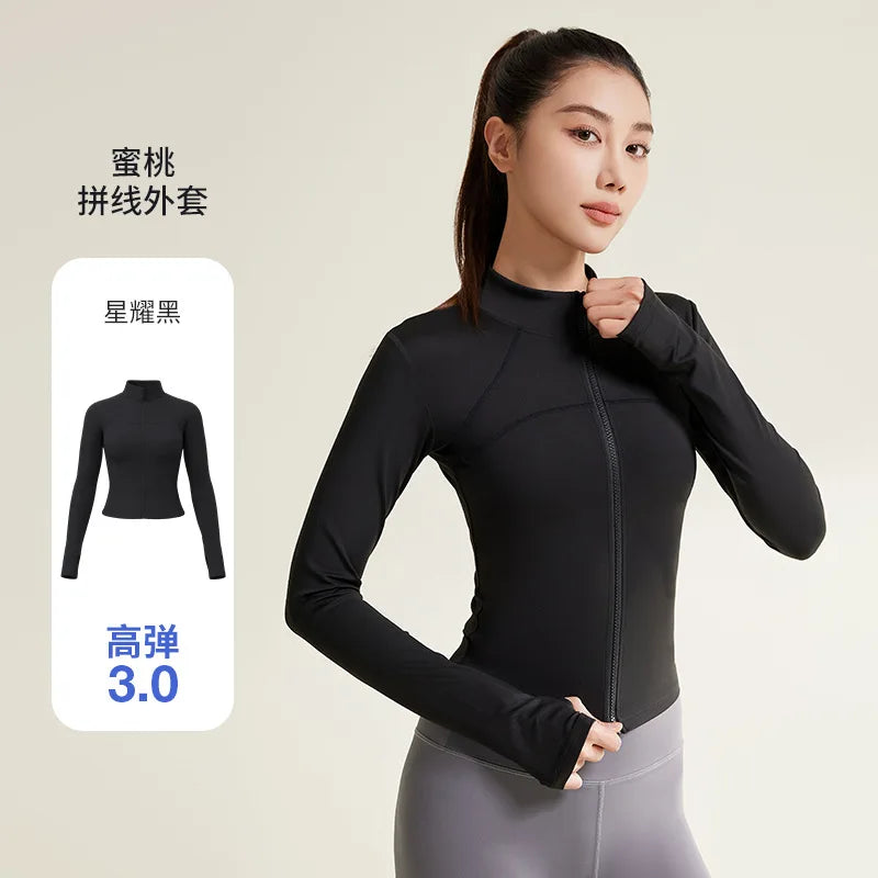 PINGNIAO Women's outdoor breathable sun protection clothing summer thin quick-drying sports jacket UV protection slim top