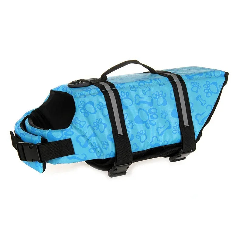 Dog Life Jacket Reflective Adjustable Summer Large Dogs Swimwear Safety Vest Surfing Sailboat Enhanced Buoyancy Pet Life Jacket
