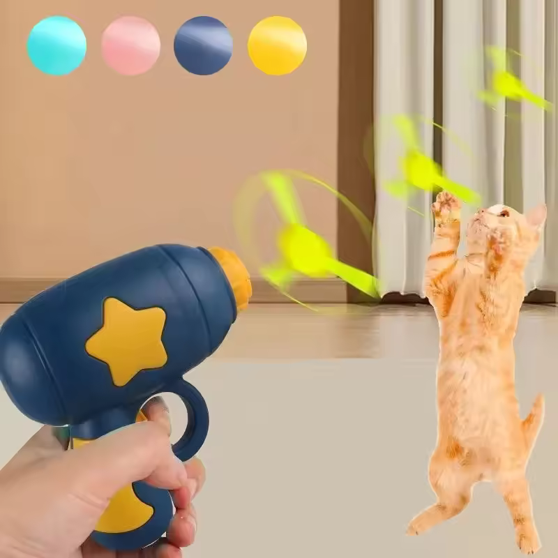 Interactive Flying Disk Cat Gun