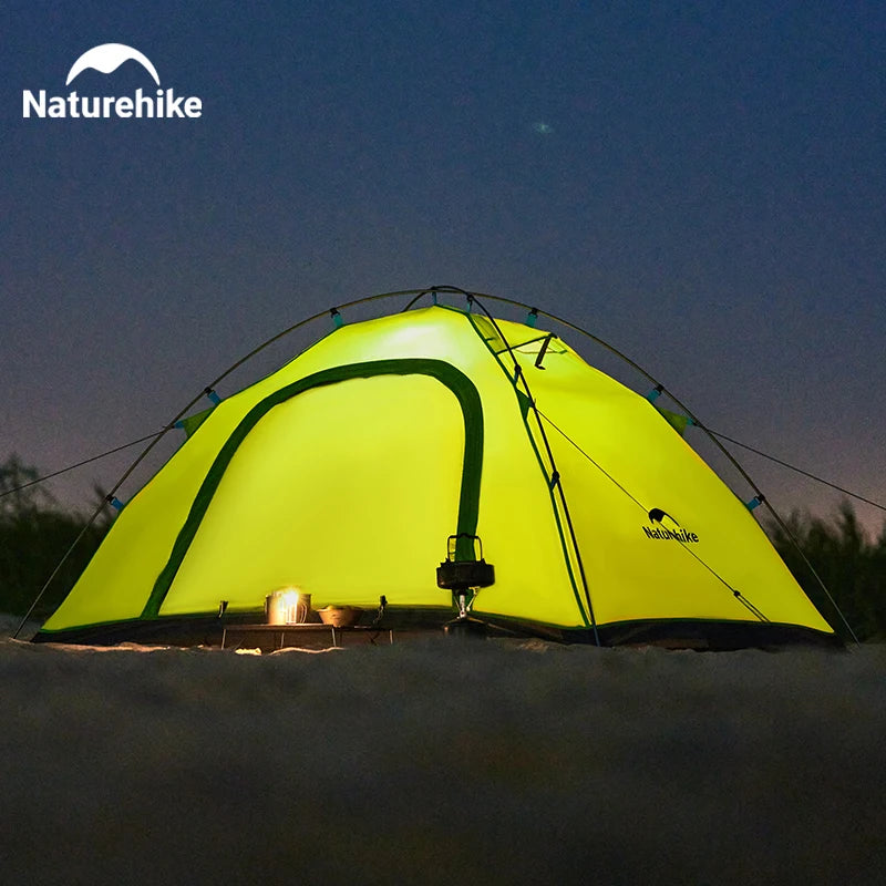 Naturehike New Camping Tent Large Space Mosquito-repellent Beach Tents Ultralight Quick Set 2 Person 2024 Outdoor Hiking Tent