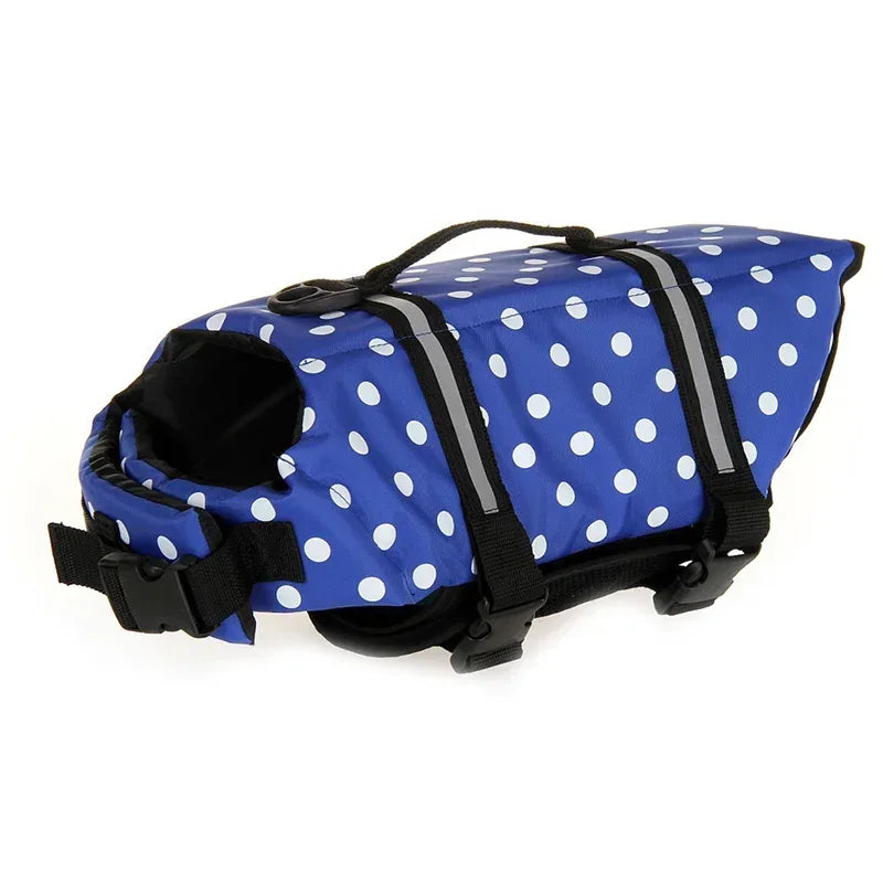 Dog Life Jacket Reflective Adjustable Summer Large Dogs Swimwear Safety Vest Surfing Sailboat Enhanced Buoyancy Pet Life Jacket