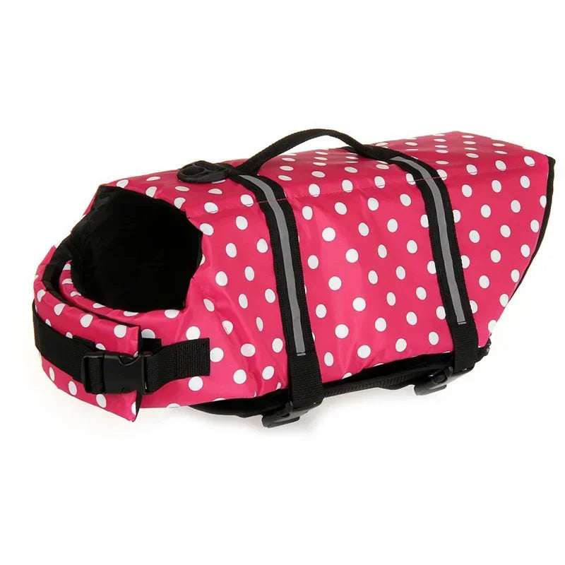 Dog Life Jacket Reflective Adjustable Summer Large Dogs Swimwear Safety Vest Surfing Sailboat Enhanced Buoyancy Pet Life Jacket