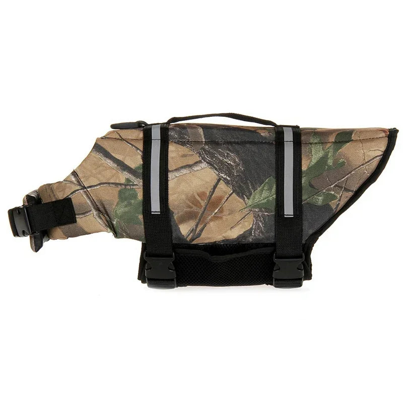 Dog Life Jacket Reflective Adjustable Summer Large Dogs Swimwear Safety Vest Surfing Sailboat Enhanced Buoyancy Pet Life Jacket