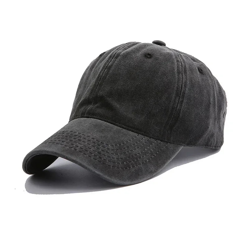Custom DIY logo Dad Hat Vintage cotton baseball cap Unisex Sports Cap Adult washable Cowboy Trucker cap