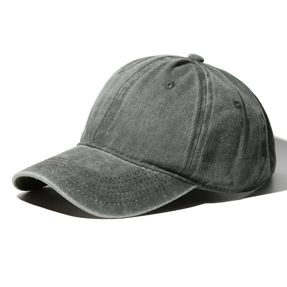 Custom DIY logo Dad Hat Vintage cotton baseball cap Unisex Sports Cap Adult washable Cowboy Trucker cap
