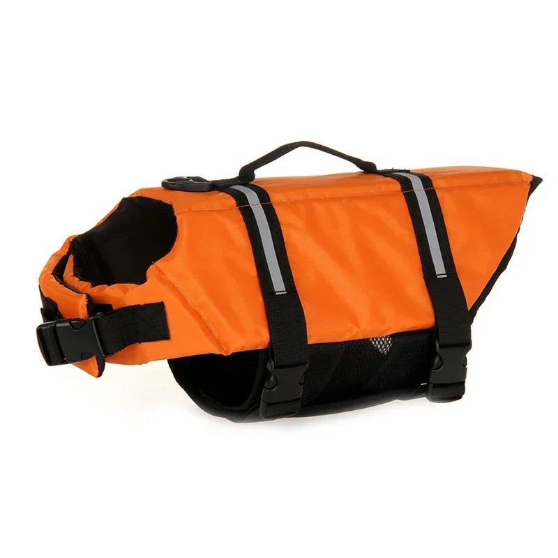 Dog Life Jacket Reflective Adjustable Summer Large Dogs Swimwear Safety Vest Surfing Sailboat Enhanced Buoyancy Pet Life Jacket
