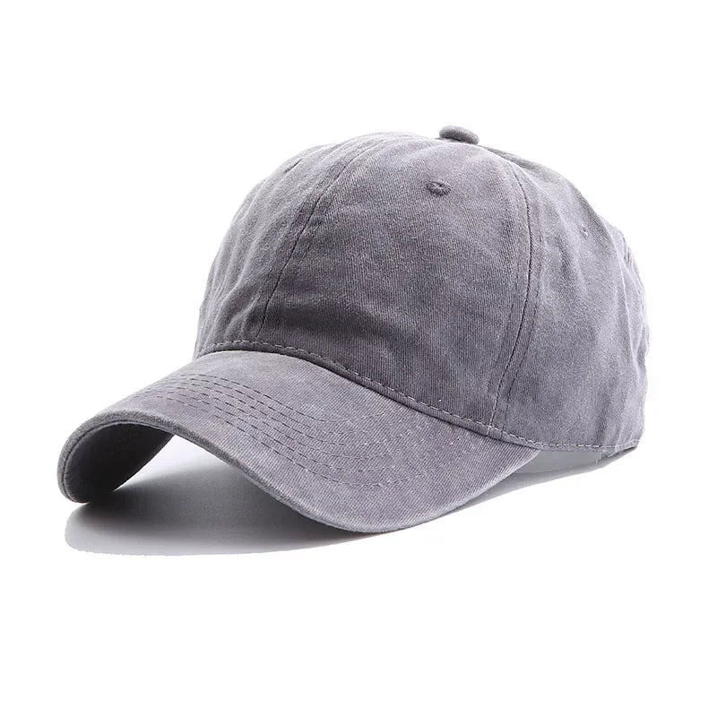 Custom DIY logo Dad Hat Vintage cotton baseball cap Unisex Sports Cap Adult washable Cowboy Trucker cap